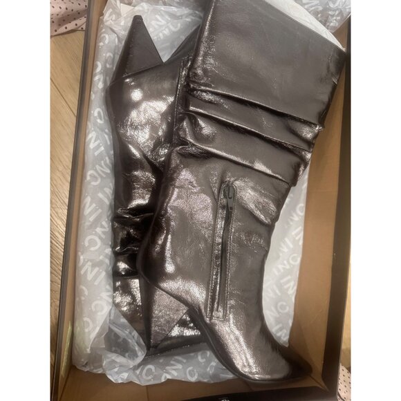 Inc International Concepts Womens Pewter Metallic Slouchy Pointed Toe Knee-High - Picture 5 of 7